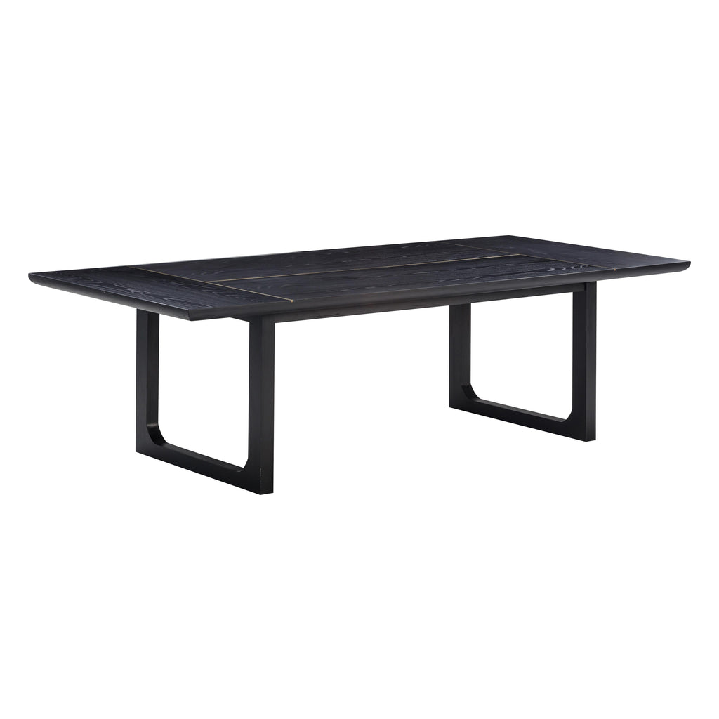 Shiloh 102 Black Ash Rectangular Dining Table