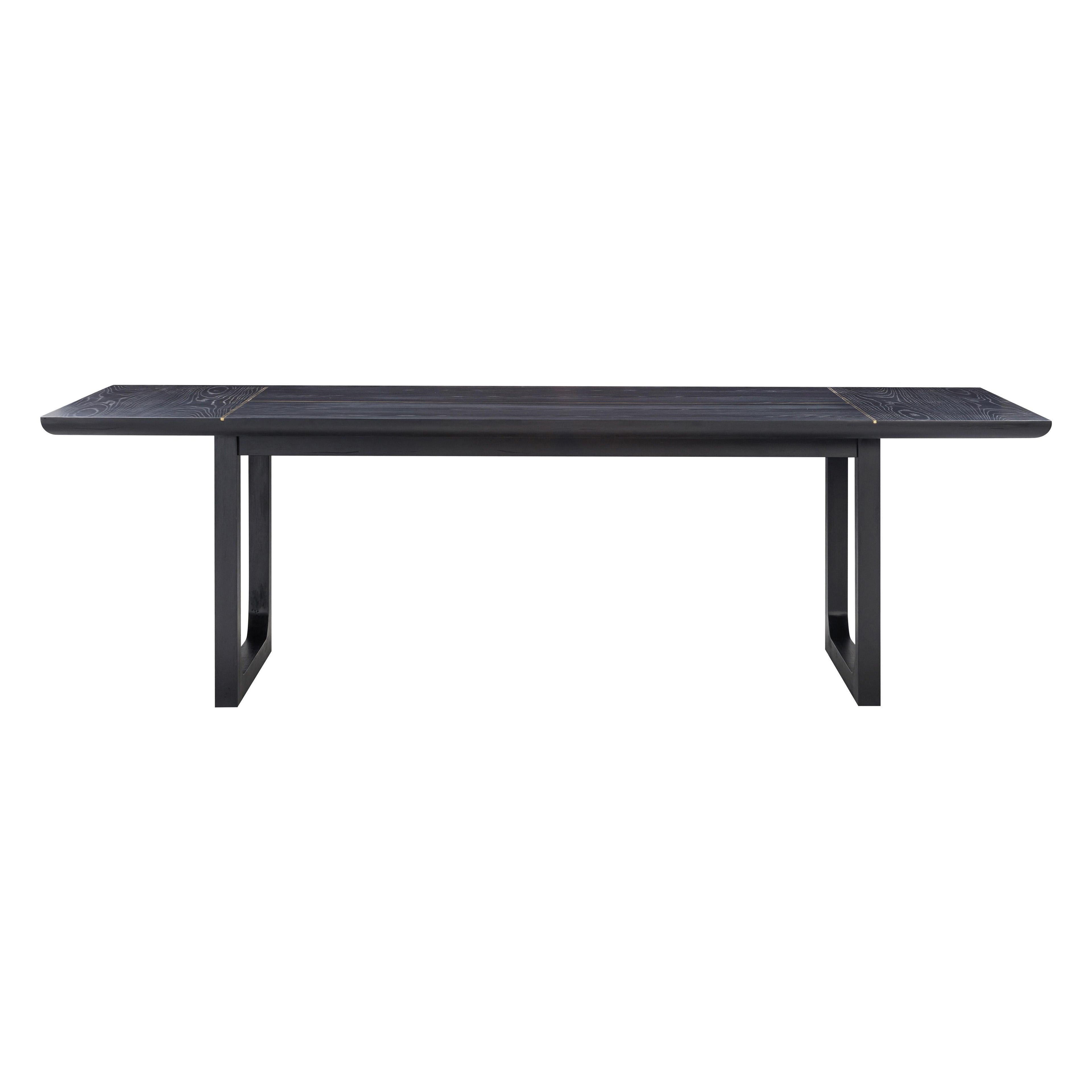 Shiloh 102 Black Ash Rectangular Dining Table