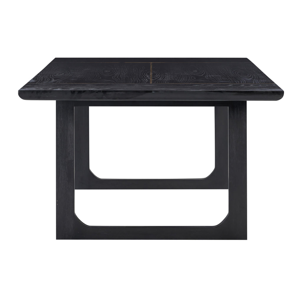 Shiloh 102 Black Ash Rectangular Dining Table