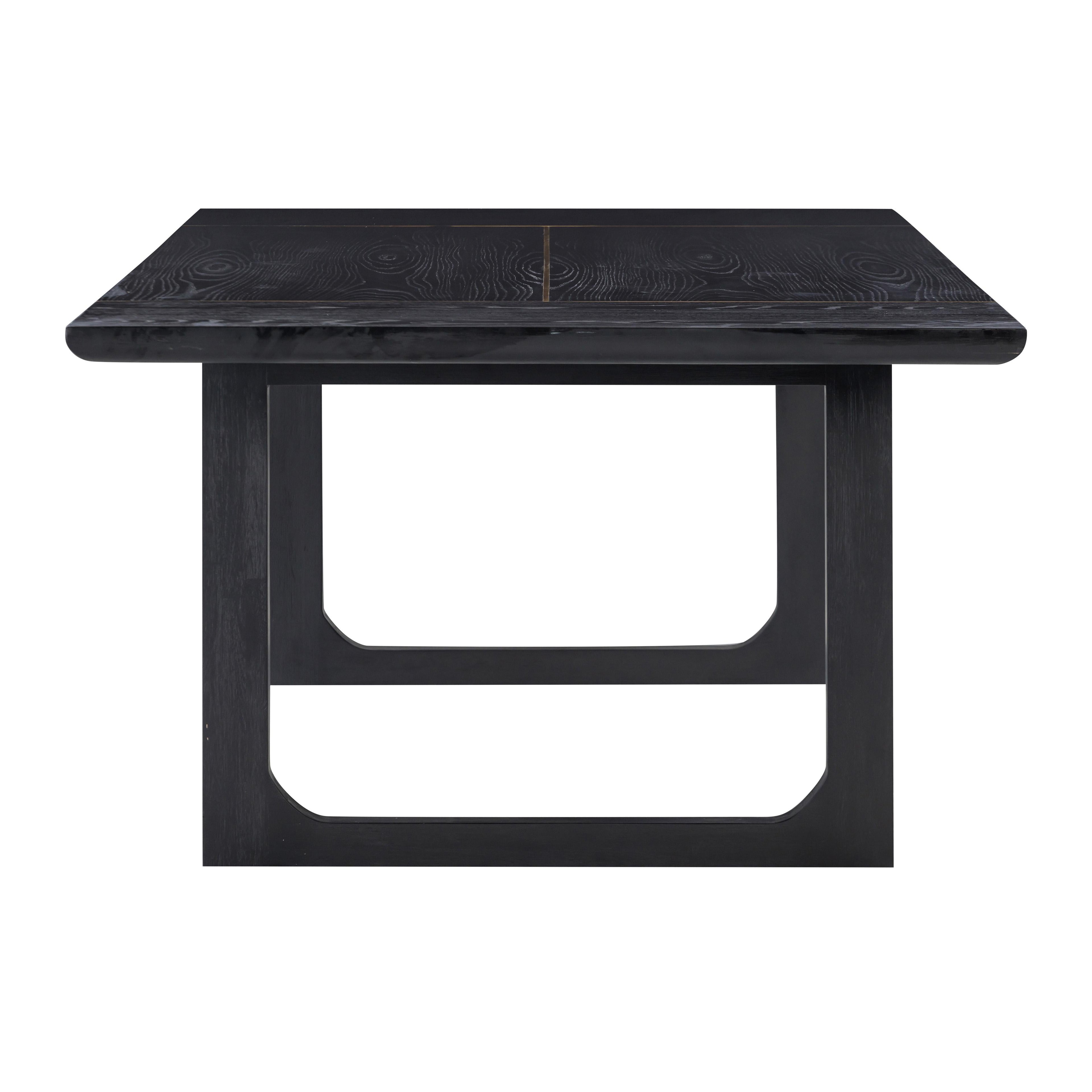 Shiloh 102 Black Ash Rectangular Dining Table