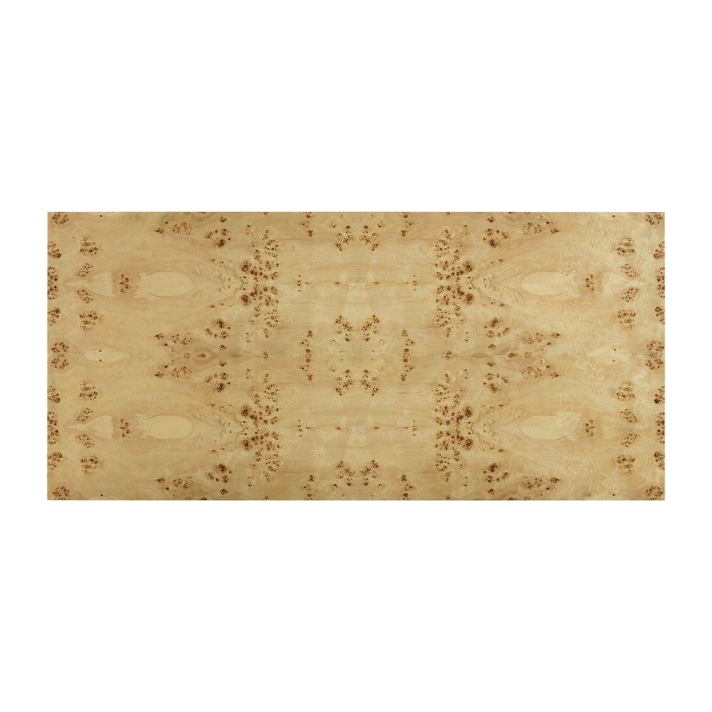 Brandyss 90 Natural Burl Rectangular Dining Table