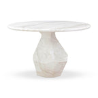 Esme 48 Faux Marble Indoor / Outdoor Round Dining Table