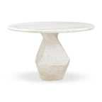 Esme 48 Faux Marble Indoor / Outdoor Round Dining Table