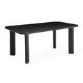 Jodie  68 Black Oak Rectangular Dining Table