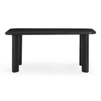 Jodie  68 Black Oak Rectangular Dining Table