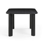 Jodie  68 Black Oak Rectangular Dining Table