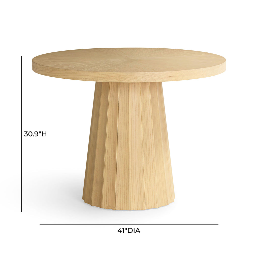 Meri Natural Round Dining Table (41-56)