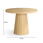 Meri Natural Round Dining Table (41-56)