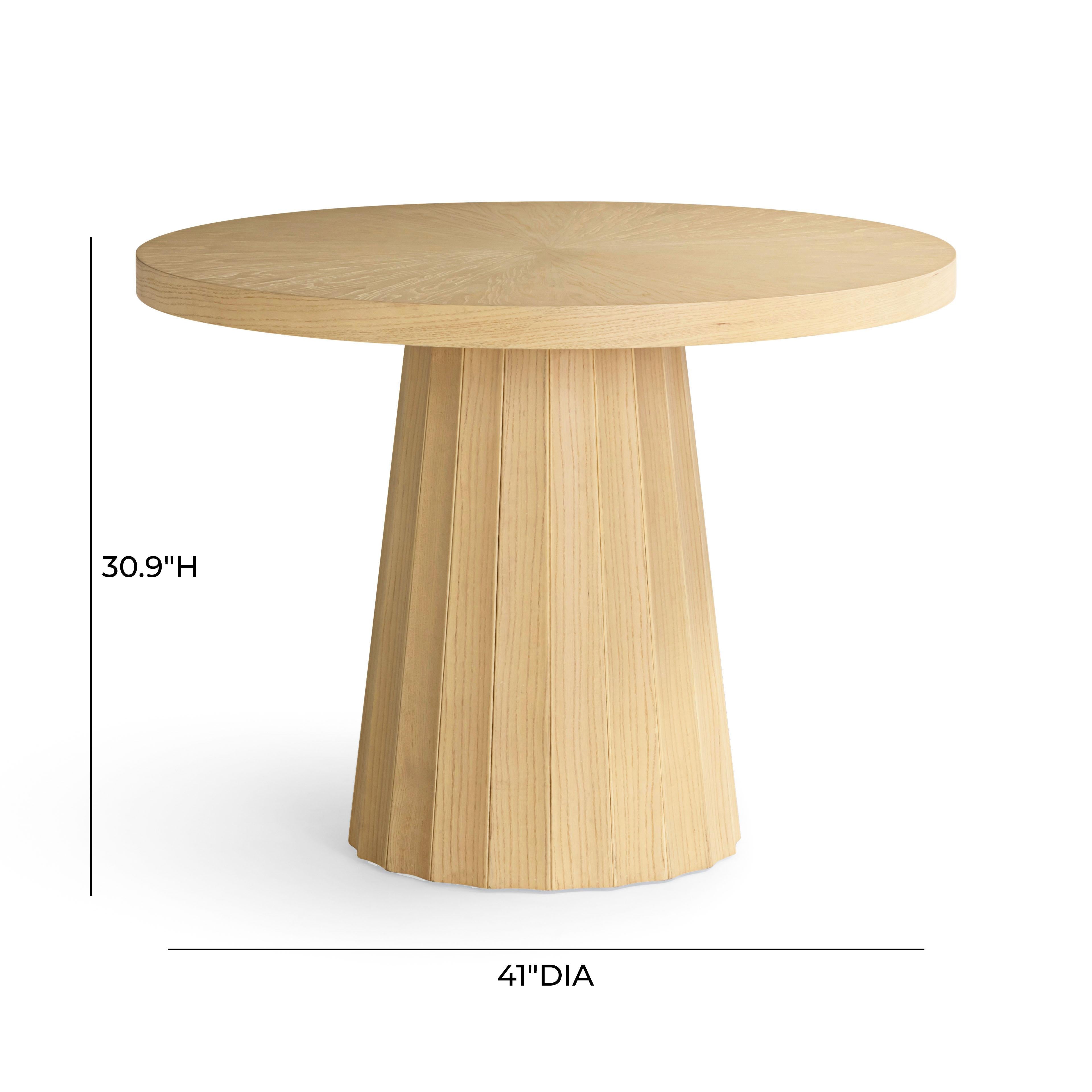 Meri Natural Round Dining Table (41-56)