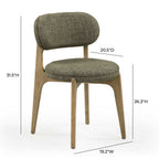 Carnation Performance Fabric Dining Chair