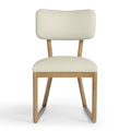 Bobbie Cream Vegan Leather Dining Chair