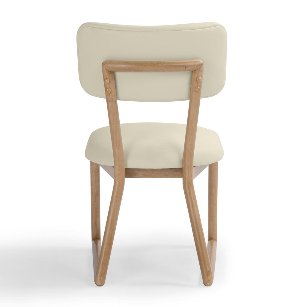Bobbie Cream Vegan Leather Dining Chair