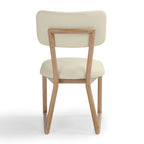 Bobbie Cream Vegan Leather Dining Chair