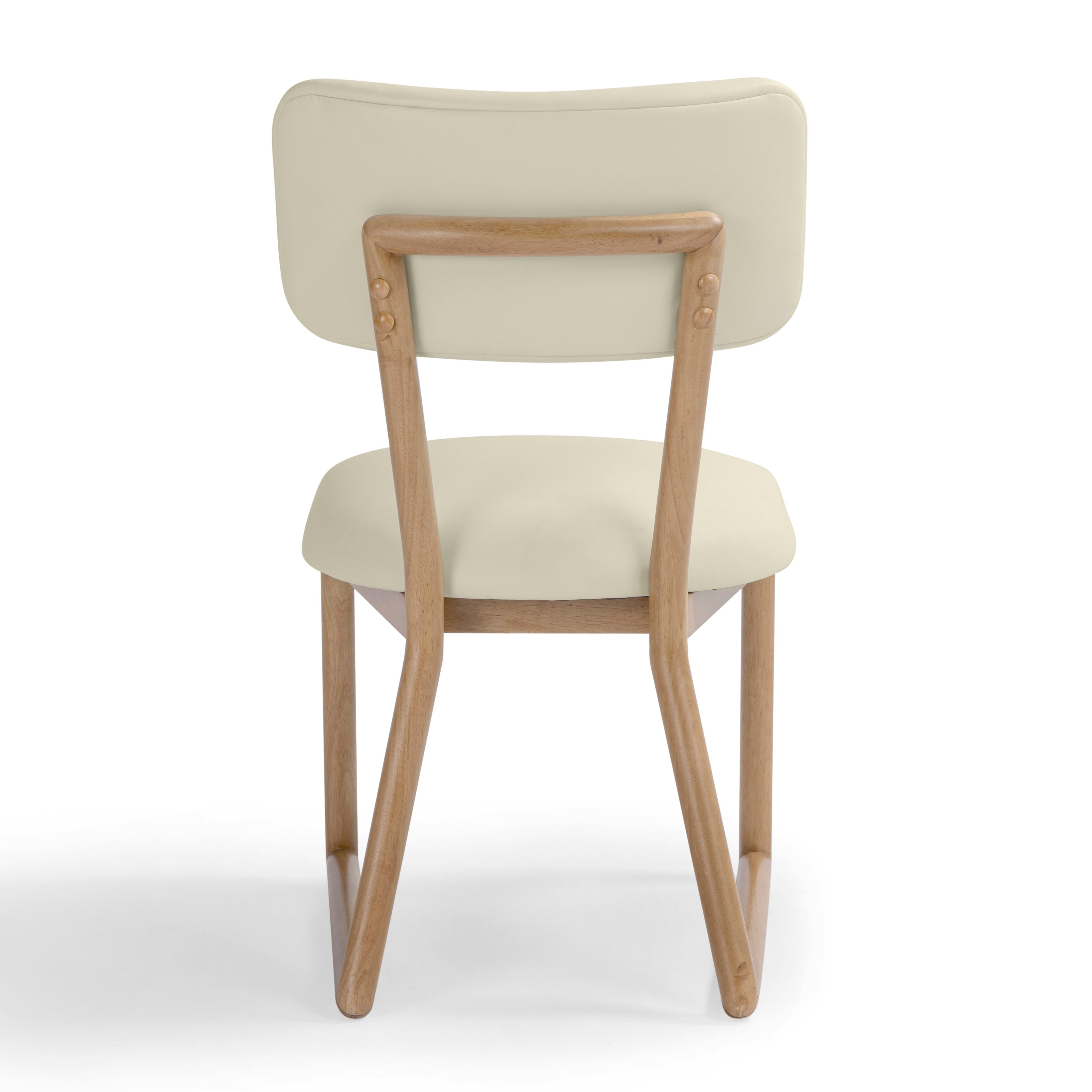 Bobbie Cream Vegan Leather Dining Chair