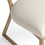 Bobbie Cream Vegan Leather Dining Chair