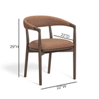 Vina Vegan Leather Dining Chair