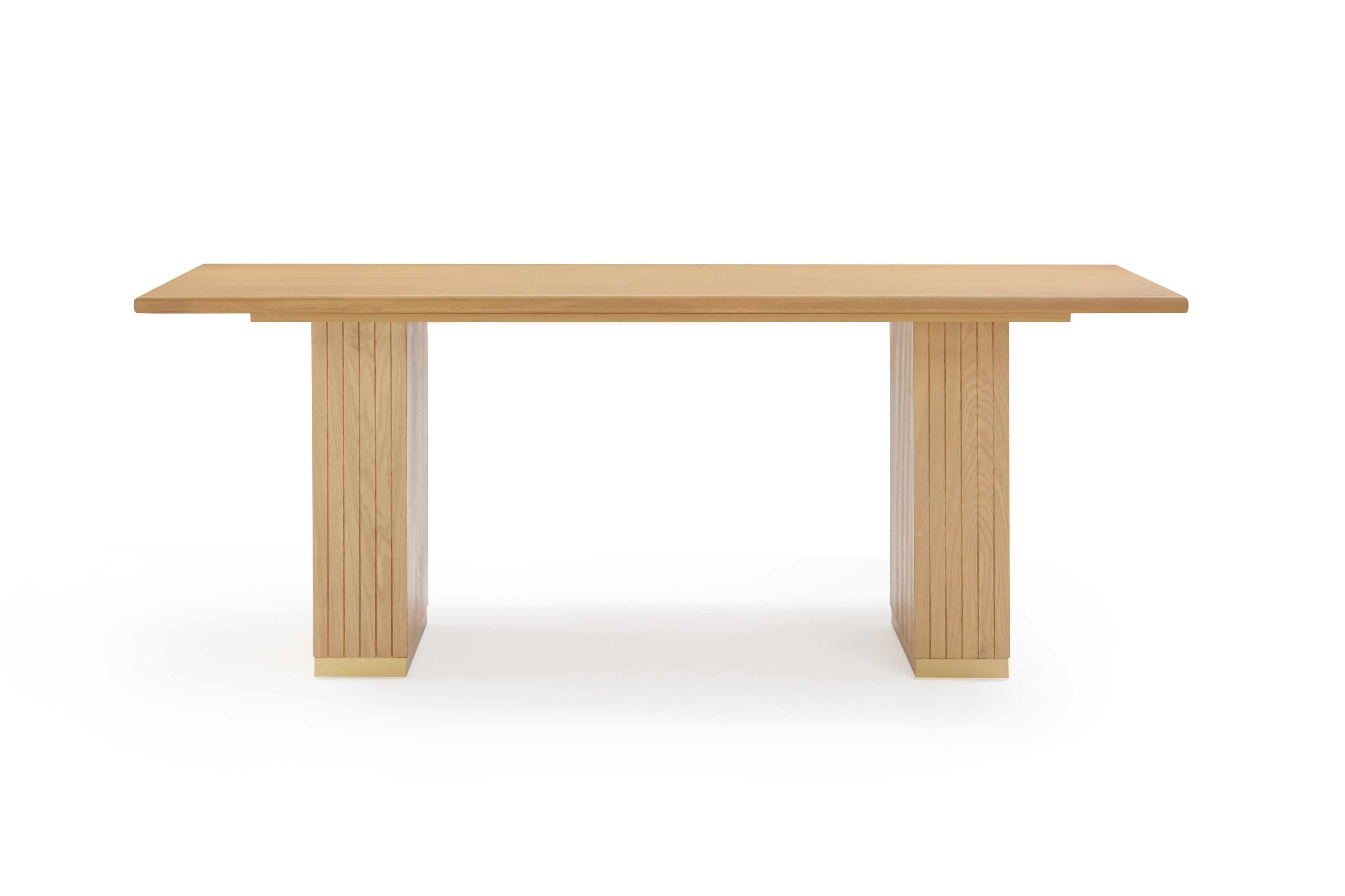 Chelsea 79 Natural Oak Wood Rectangular Dining Table