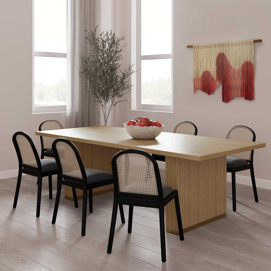 Chelsea 79 Natural Oak Wood Rectangular Dining Table