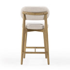 Carnation Performance Fabric Counter Stool