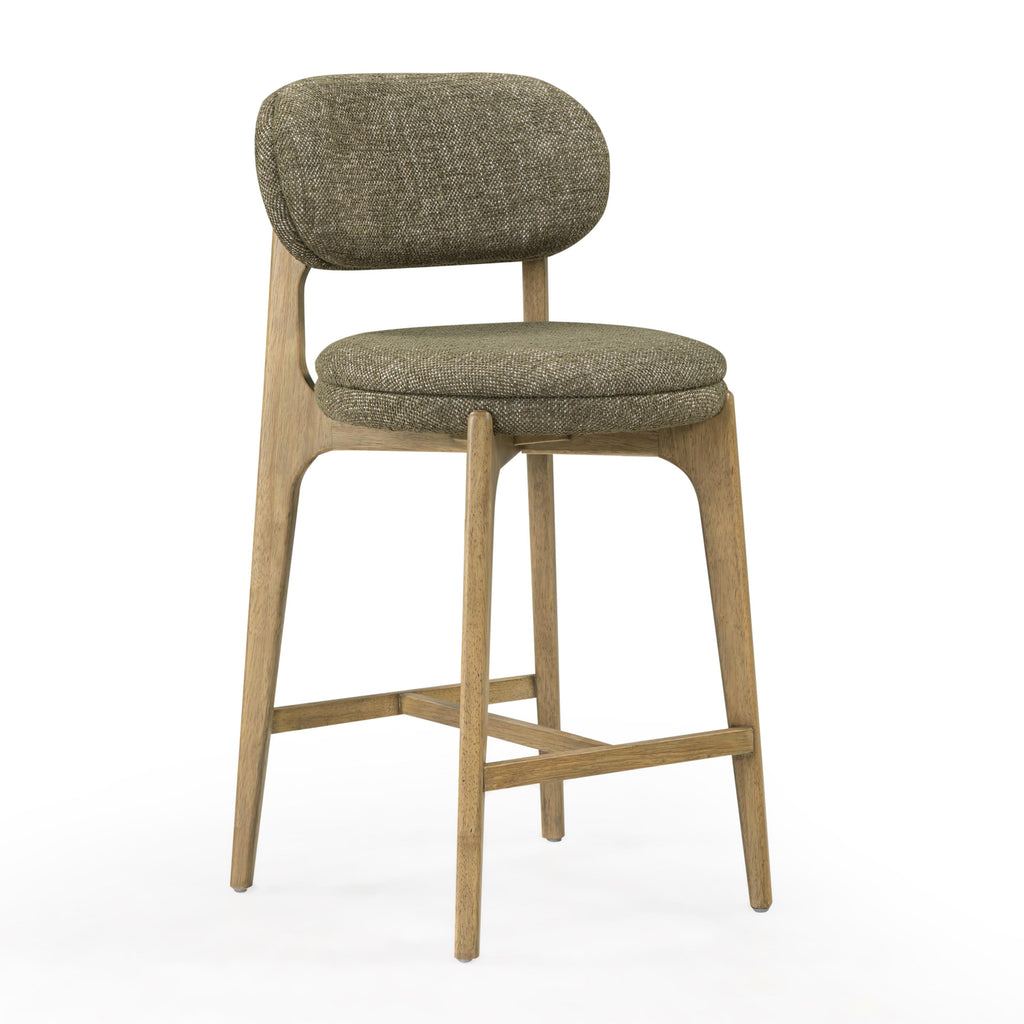 Carnation Performance Fabric Counter Stool