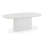 Nara 84 Pure White Indoor/Outdoor Concrete Dining Table