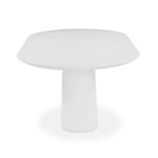 Nara 84 Pure White Indoor/Outdoor Concrete Dining Table