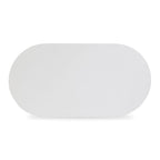 Nara 84 Pure White Indoor/Outdoor Concrete Dining Table