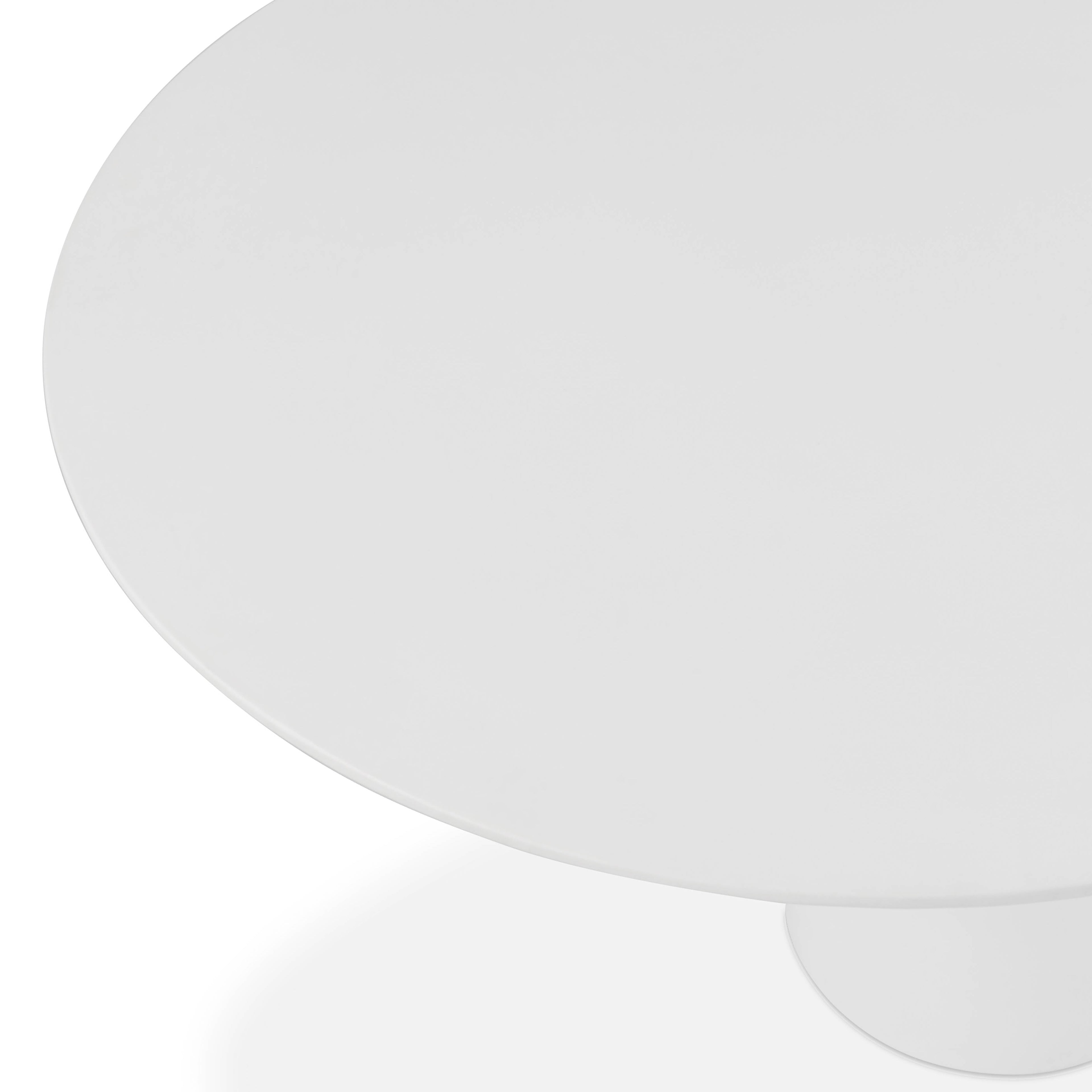 Nara 84 Pure White Indoor/Outdoor Concrete Dining Table