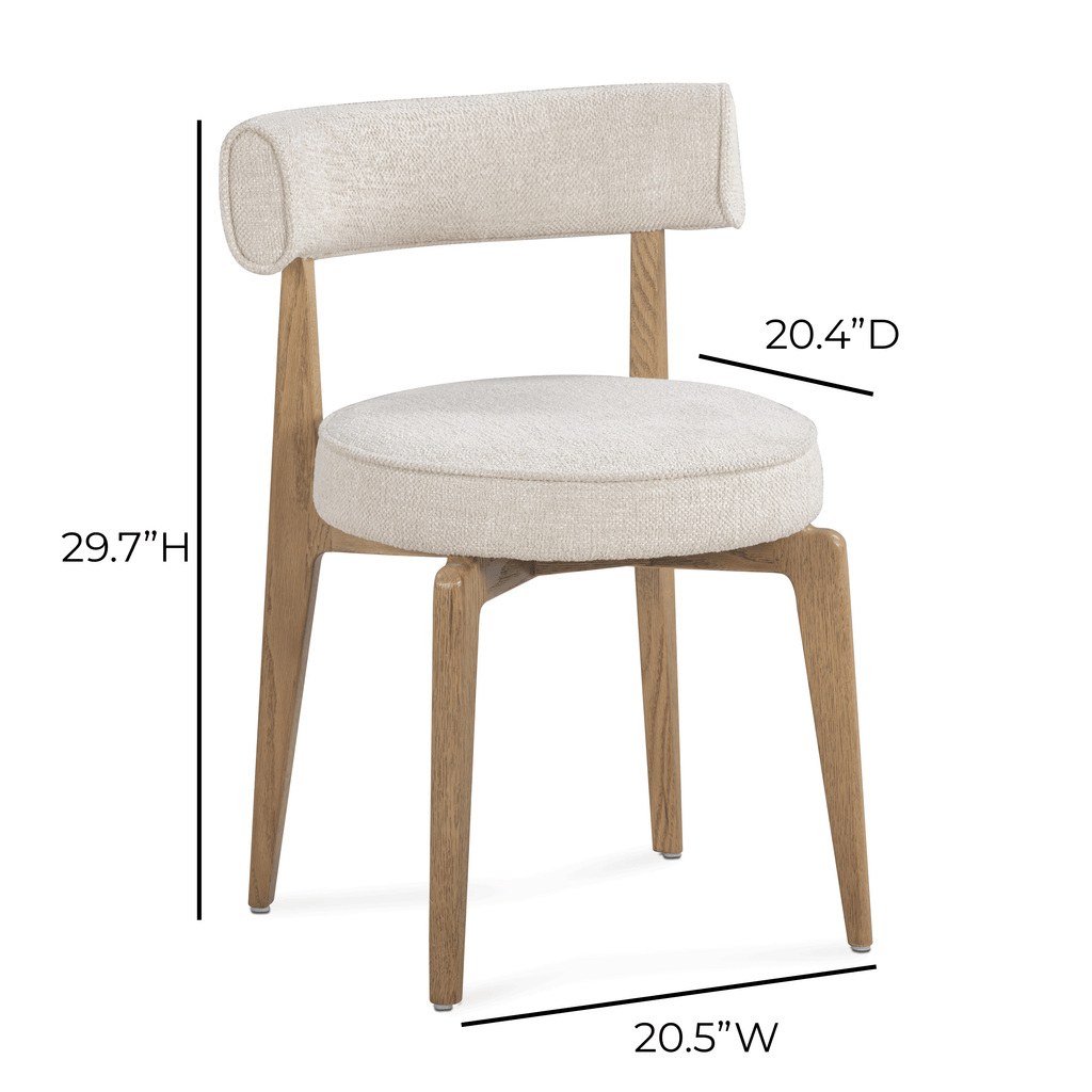 Nikita Cream Performance Fabric Dining Chair