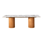 Tamara 94 Marble Ceramic Rectangular Dining Table