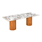 Tamara 94 Marble Ceramic Rectangular Dining Table