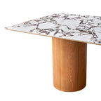 Tamara 94 Marble Ceramic Rectangular Dining Table