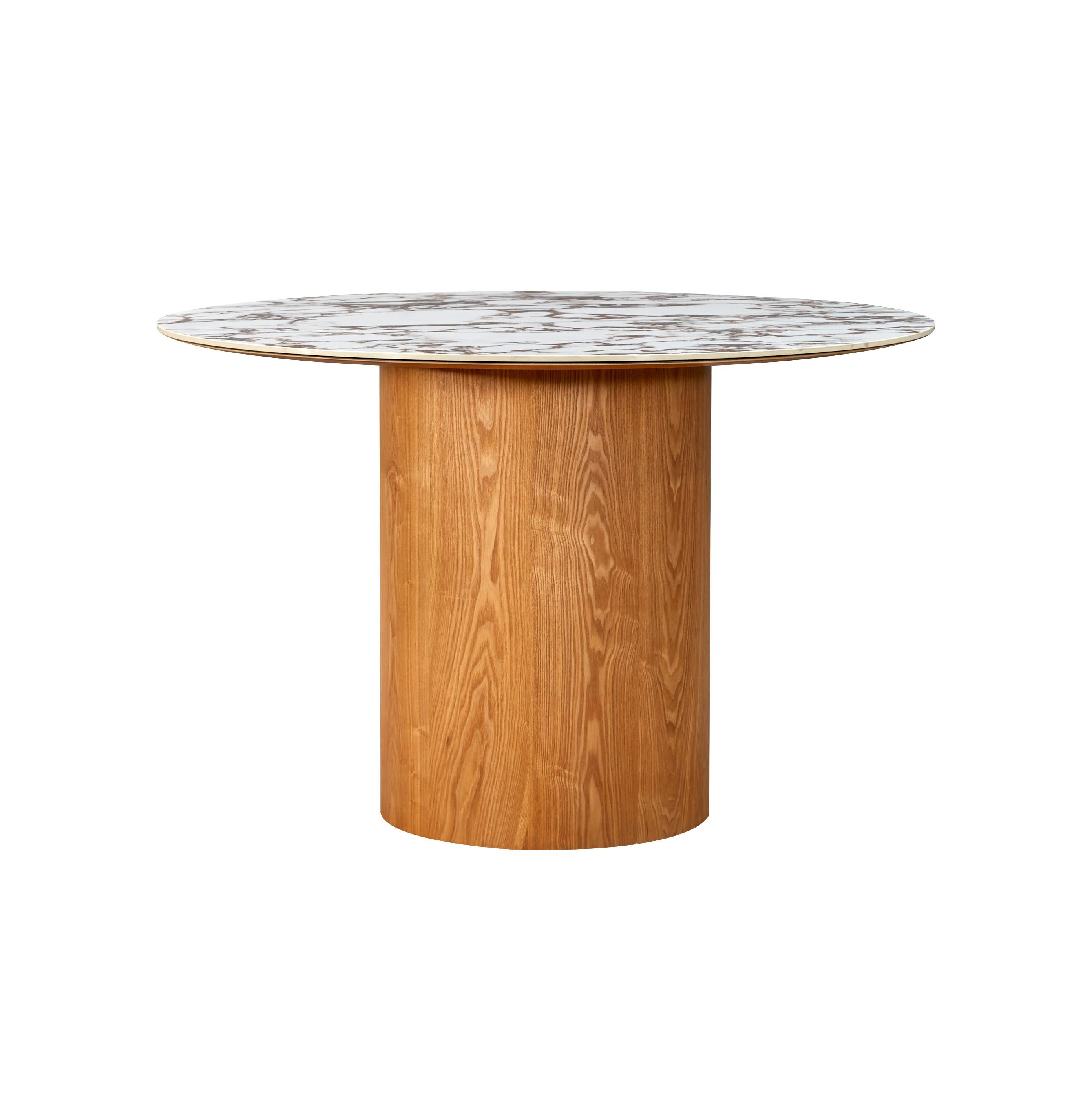 Tamara 47 Marble Ceramic Round Dinette Table