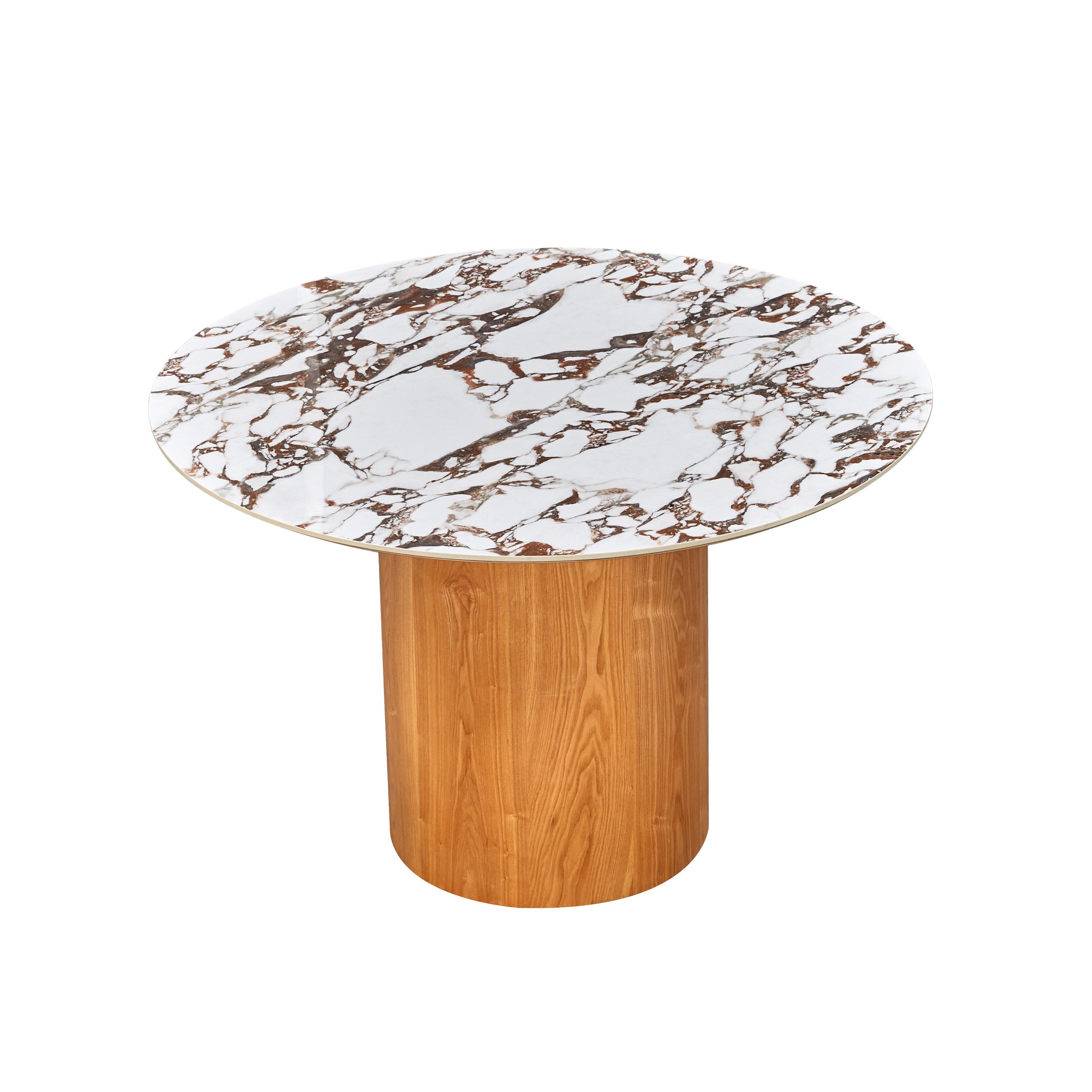 Tamara 47 Marble Ceramic Round Dinette Table