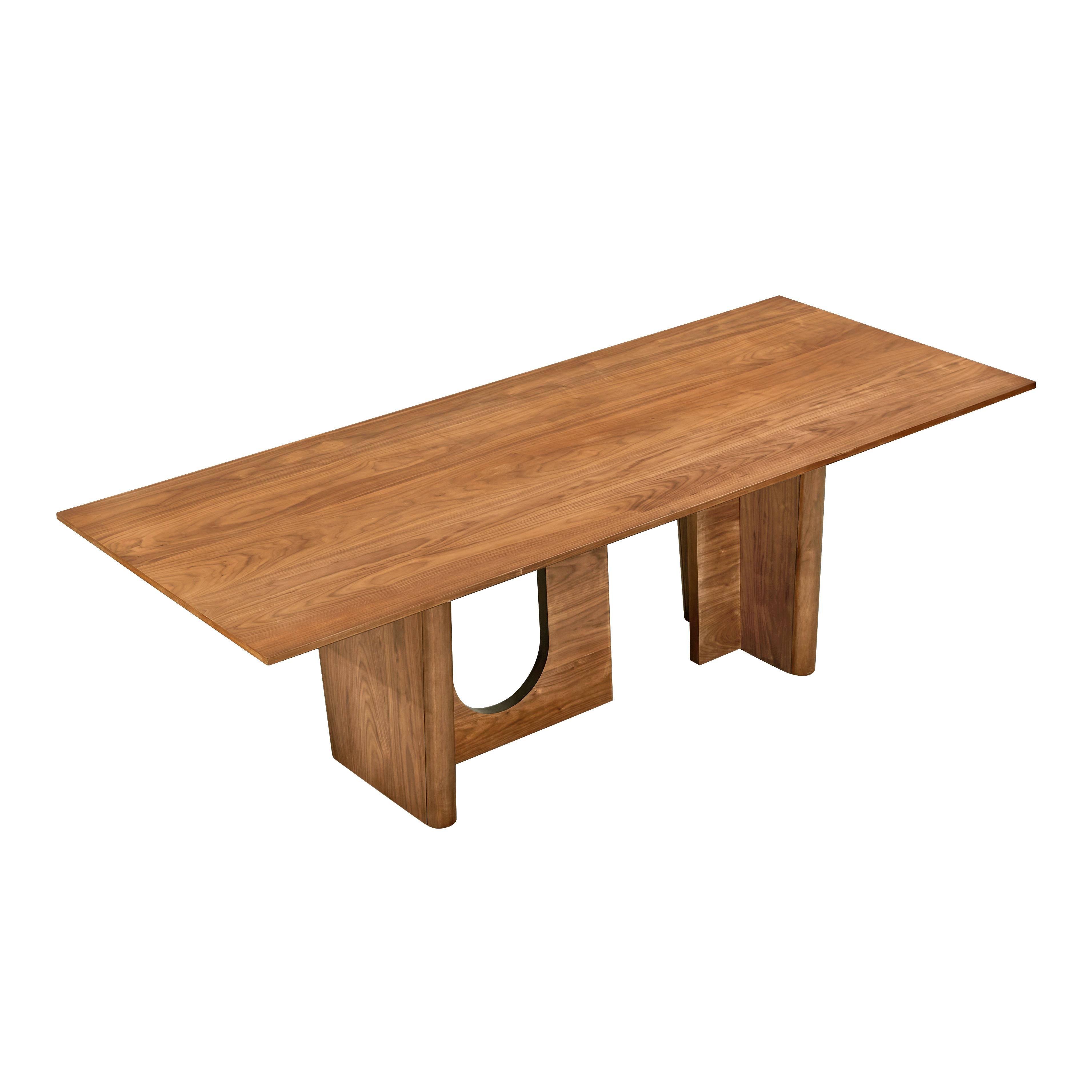 Satra 92 Walnut Rectangular Dining Table