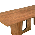 Satra 92 Walnut Rectangular Dining Table