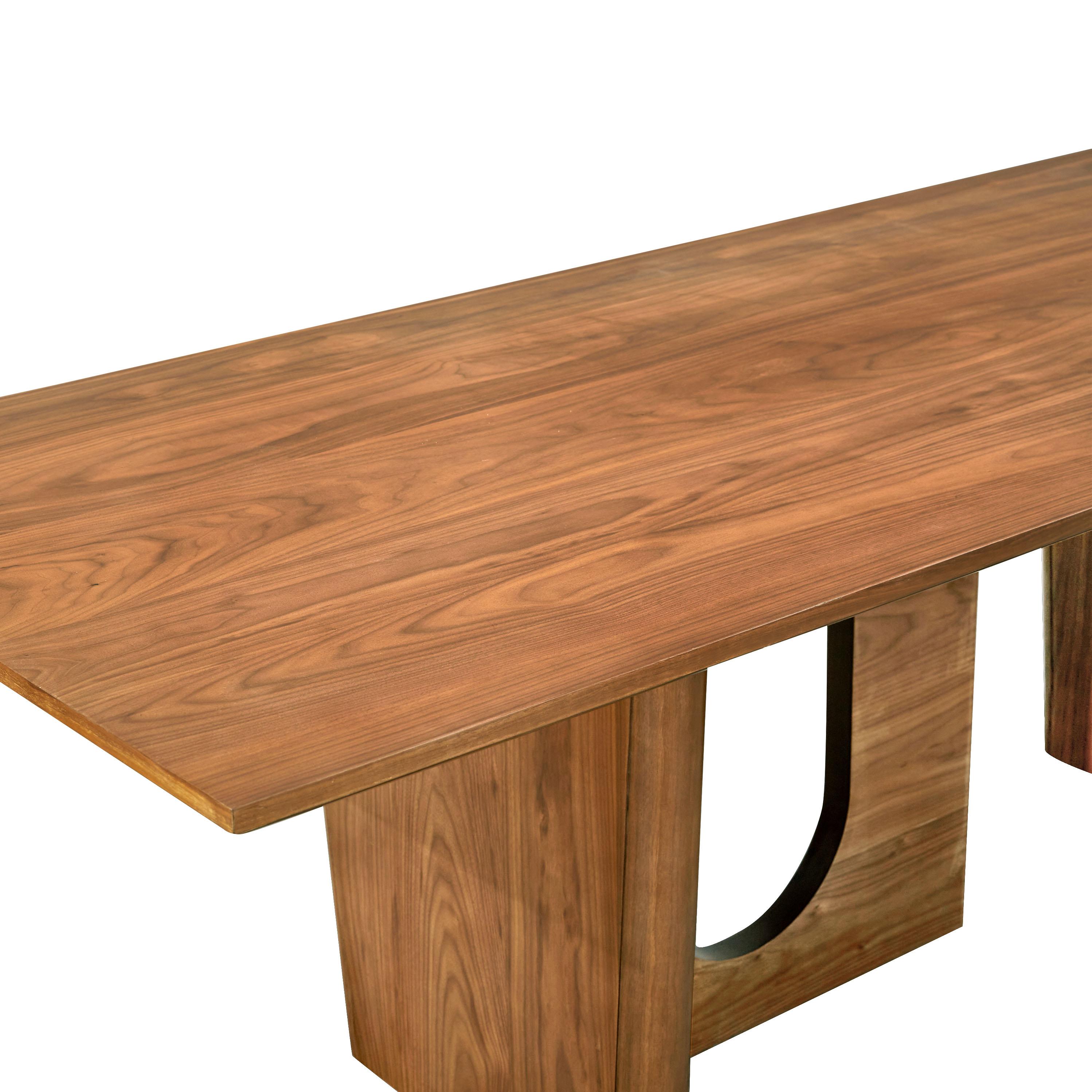 Satra 92 Walnut Rectangular Dining Table
