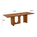 Satra 92 Walnut Rectangular Dining Table