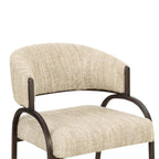 Tatum Taupe Textured Performance Boucle Dining Chair
