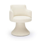 Jeffree Performance Boucle Swivel Dining Chair