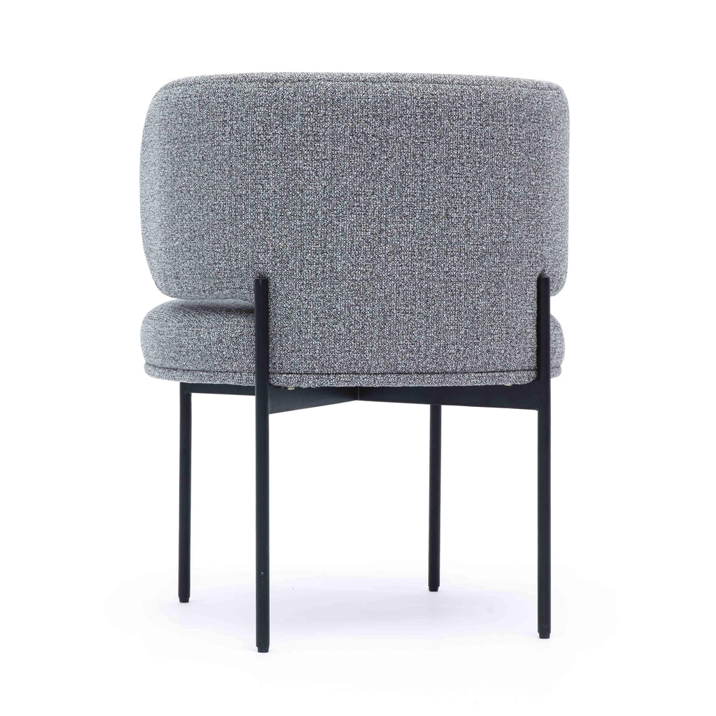 Maureen Speckled Grey Performance Boucle Dining Chair