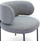 Maureen Speckled Grey Performance Boucle Dining Chair