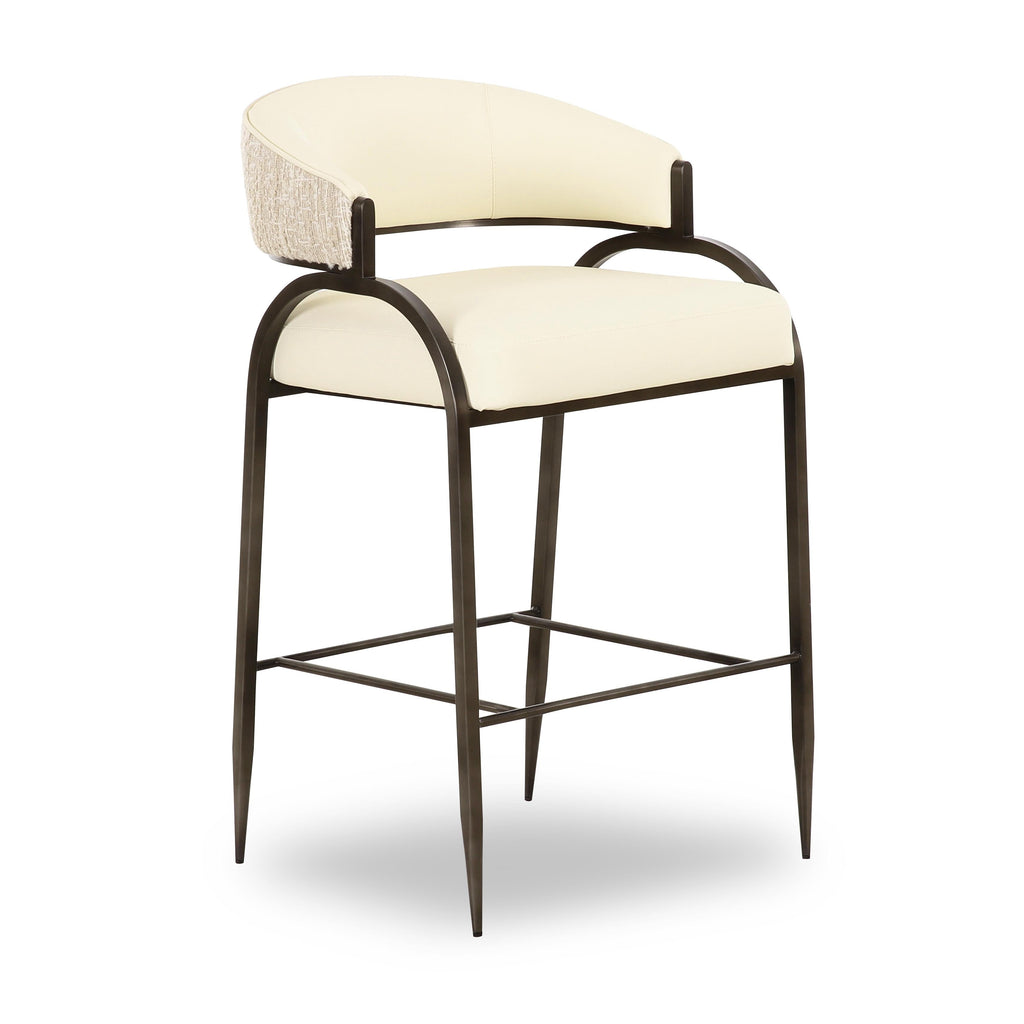 Tatum Vegan Leather 2-Tone Counter Stool