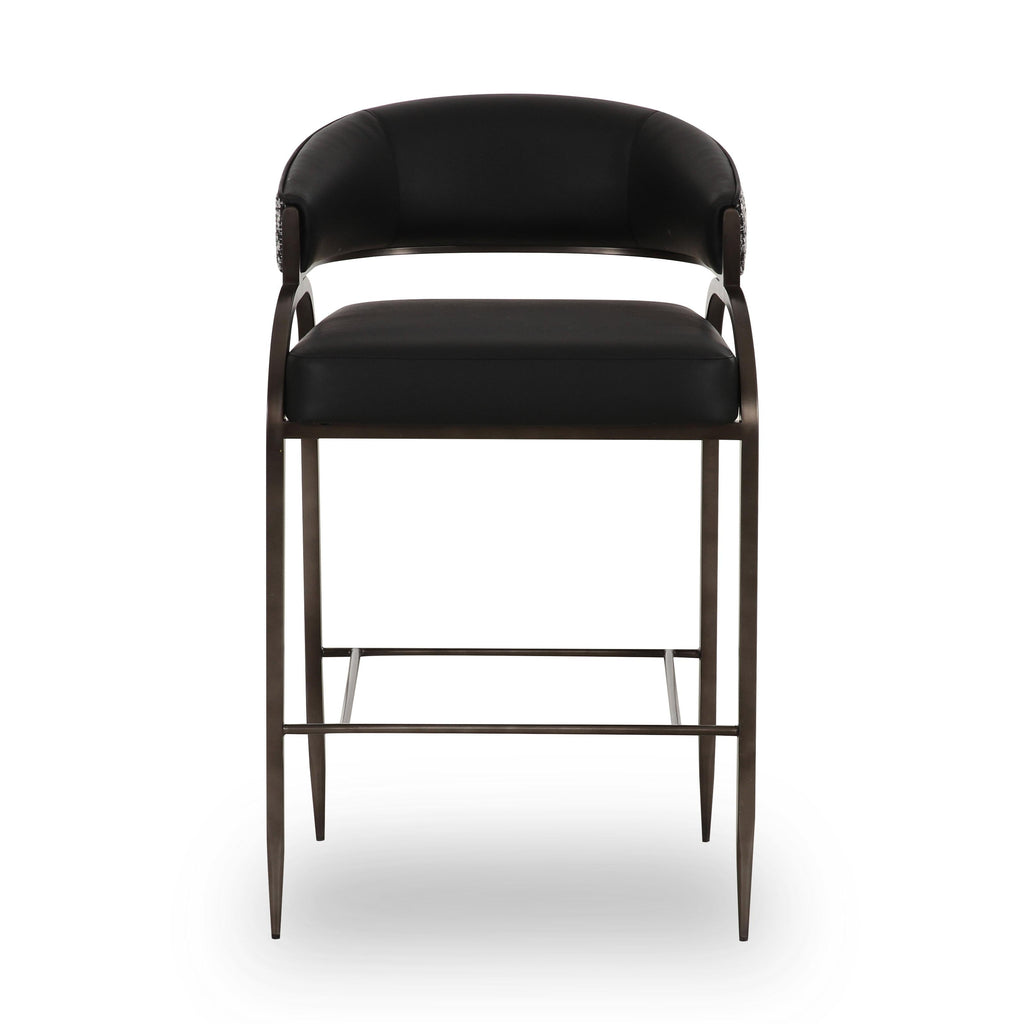Tatum Vegan Leather 2-Tone Counter Stool