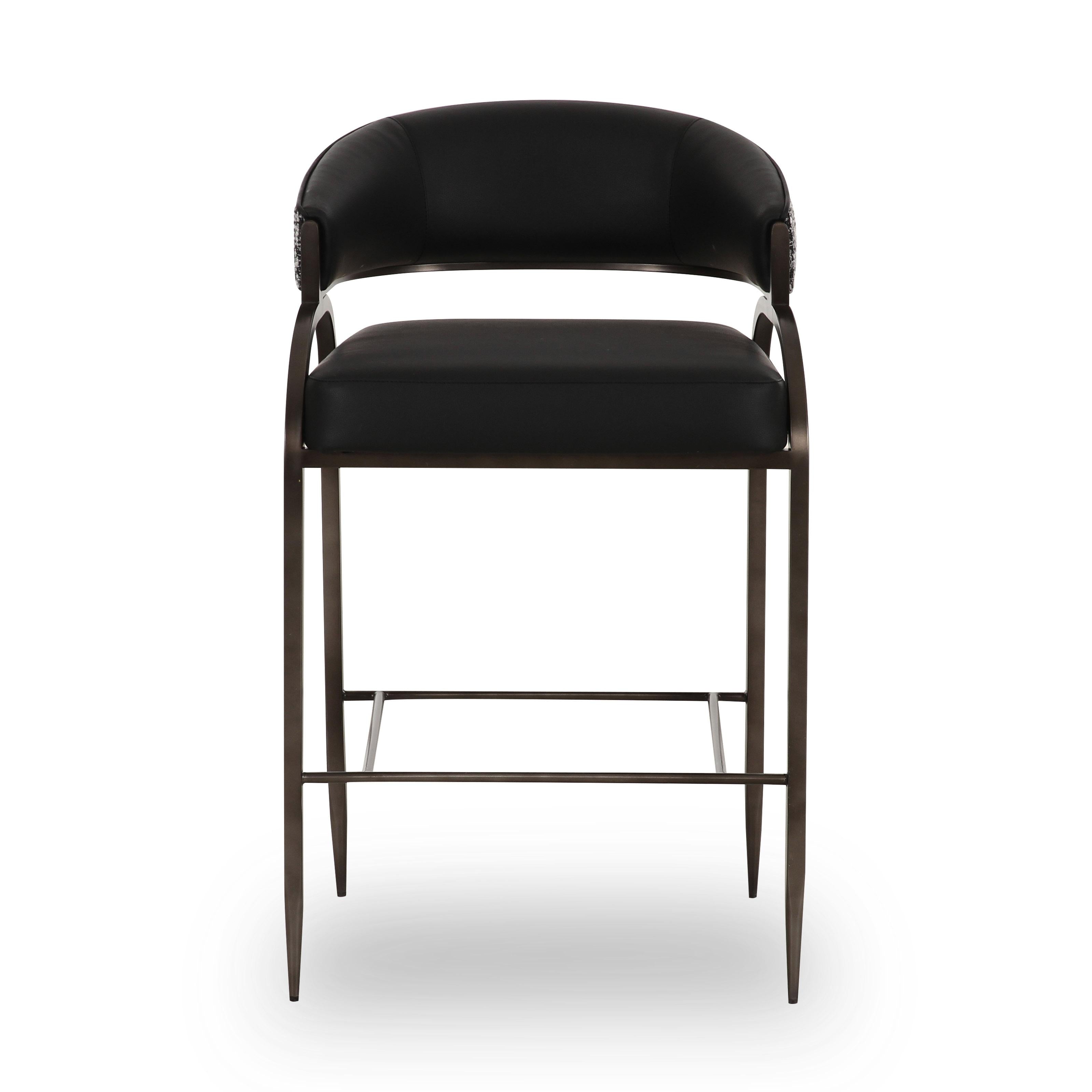 Tatum Vegan Leather 2-Tone Counter Stool