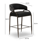 Tatum Vegan Leather 2-Tone Counter Stool