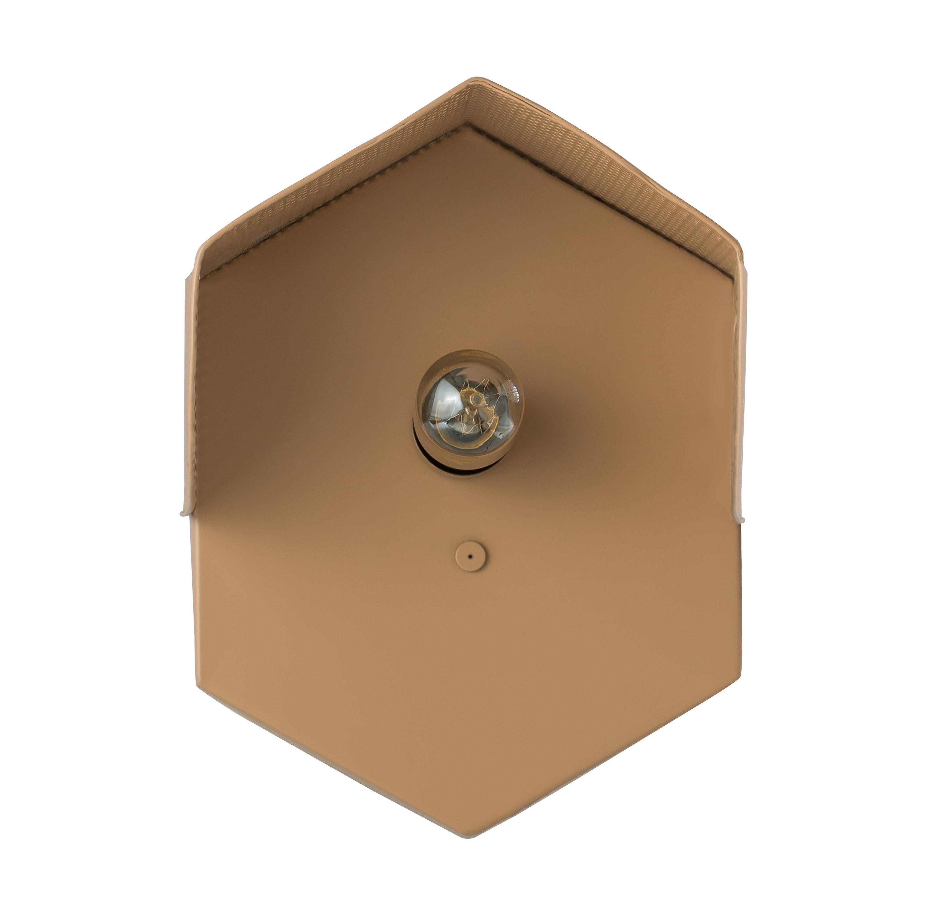 Mokhtar Tan Hexagon Wall Sconce