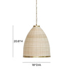Kelsey Rattan Pendant Lamp