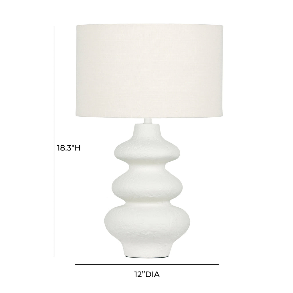 Riviera Cream Textured Table Lamp