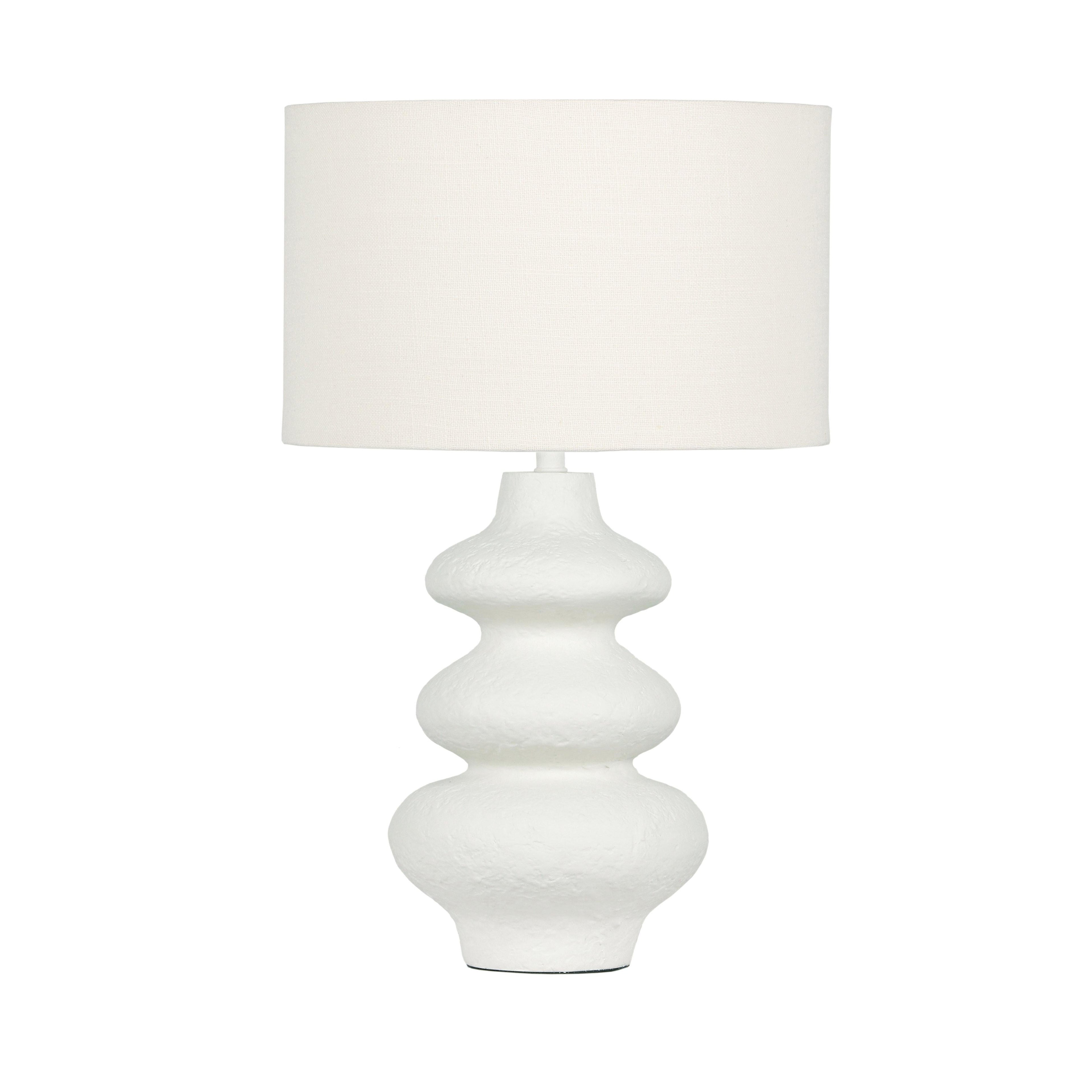 Riviera Cream Textured Table Lamp